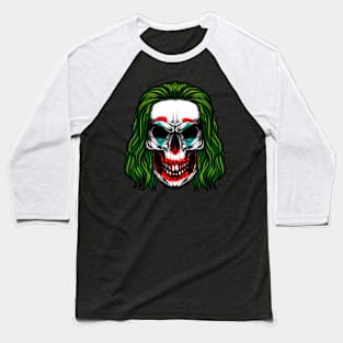 Clown skull Baseball T-Shirt